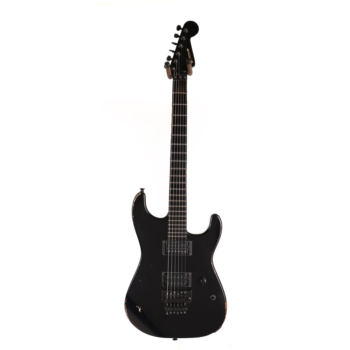 Charvel Custom Shop San Dimas Music Zoo Exclusive Painted Neck Black — 3