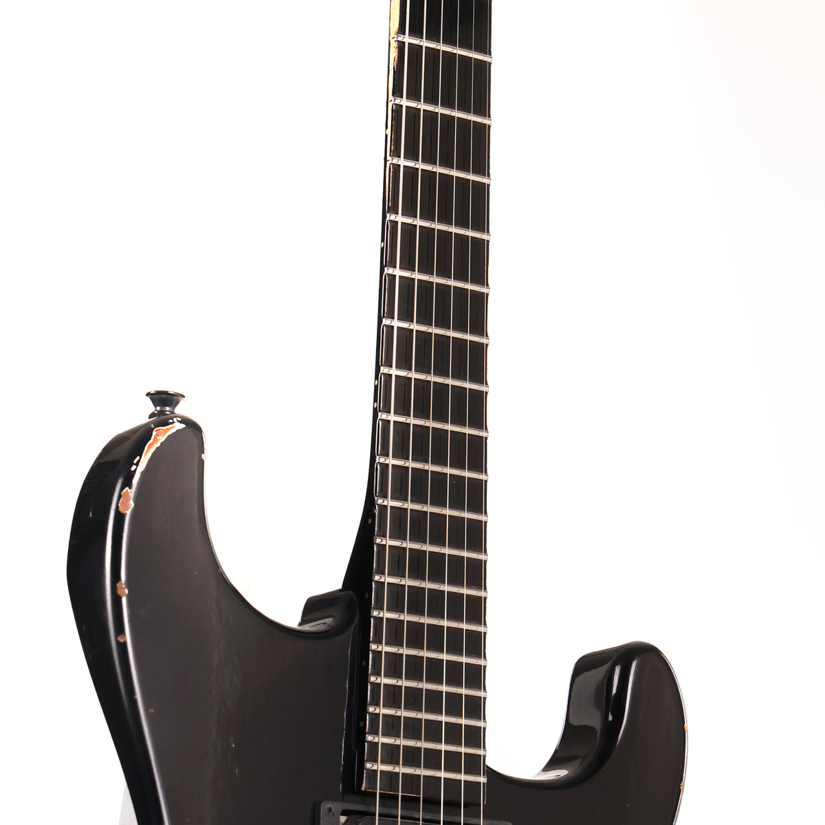 Charvel Custom Shop San Dimas Music Zoo Exclusive Painted Neck Black — 7