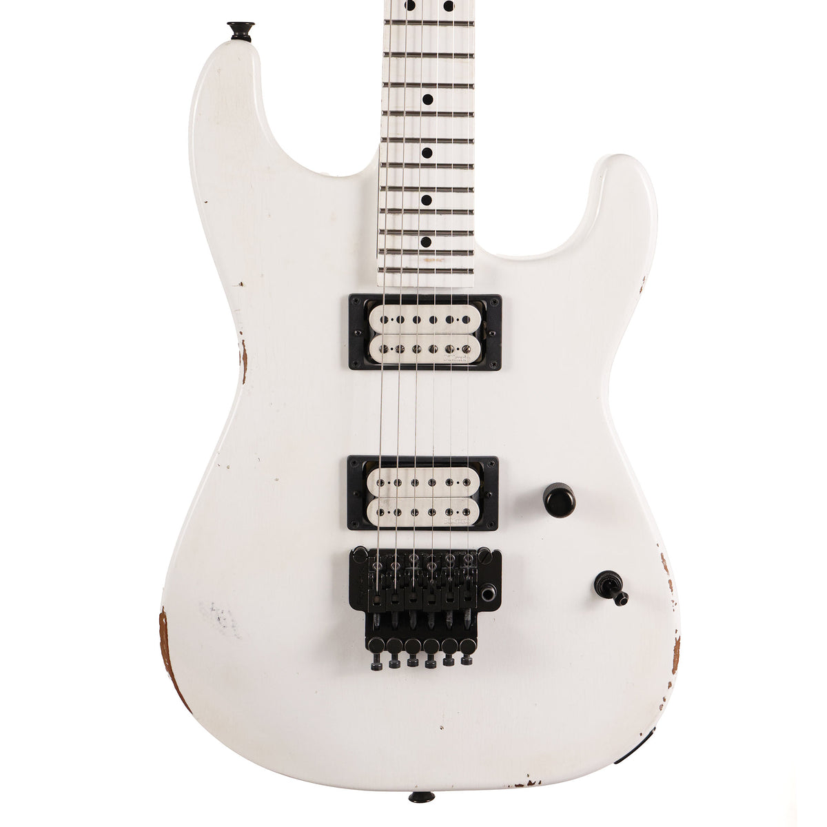 Charvel Custom Shop San Dimas Music Zoo Exclusive Painted Neck Snow White — 2