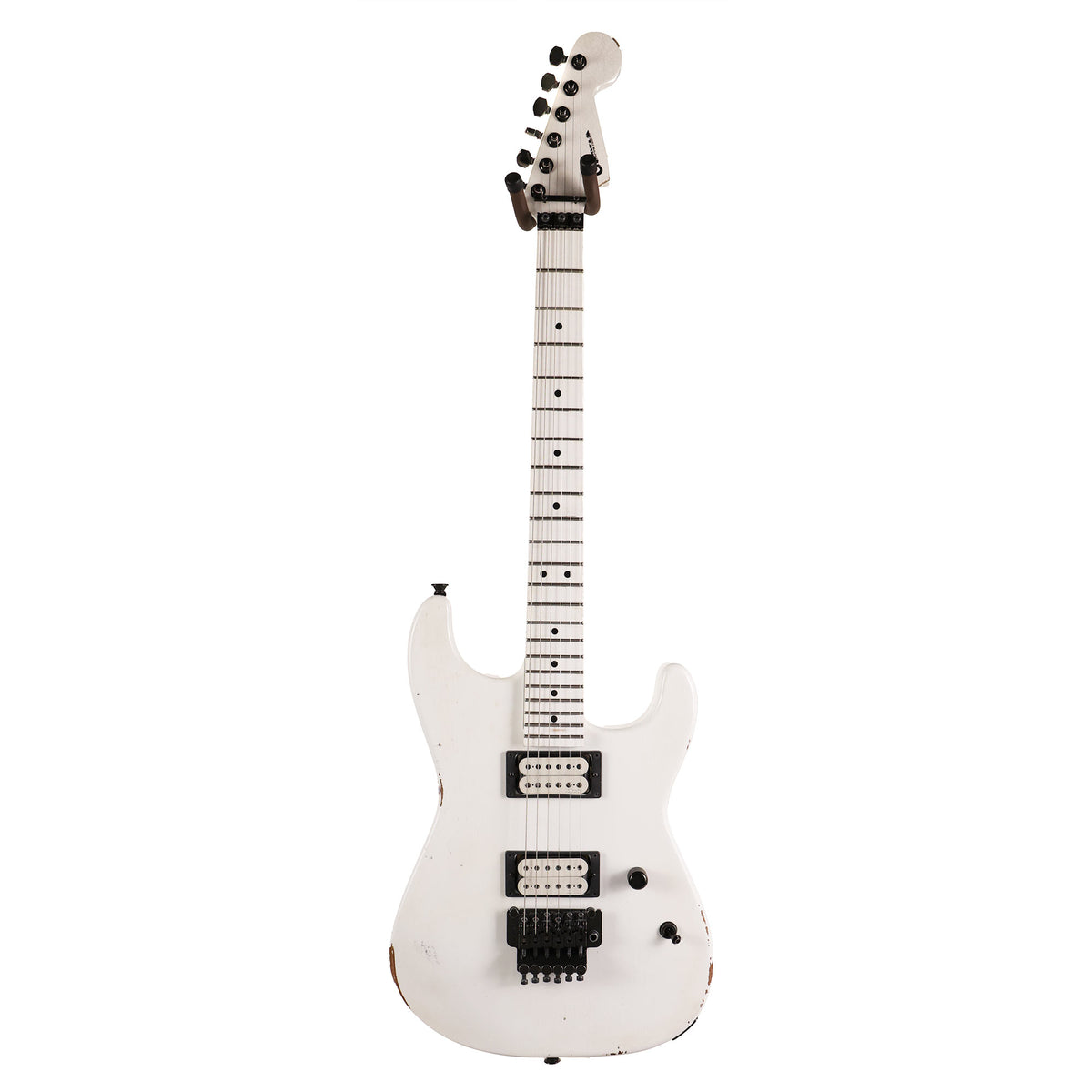 Charvel Custom Shop San Dimas Music Zoo Exclusive Painted Neck Snow White — 3
