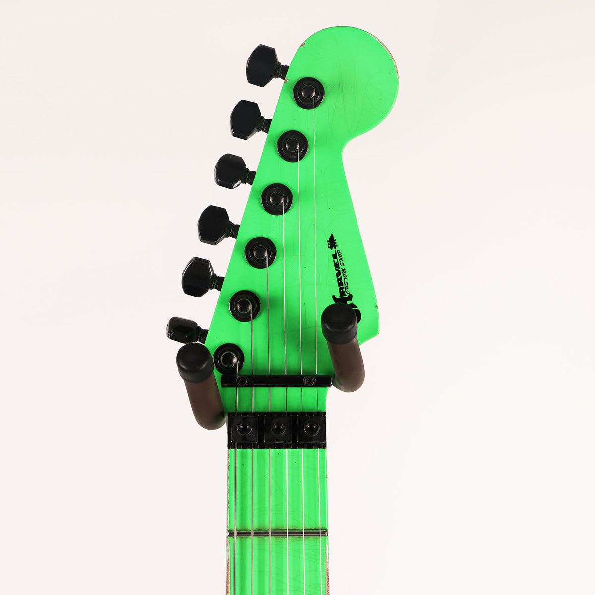 Charvel Custom Shop San Dimas Music Zoo Exclusive Painted Neck Neon Green — 14