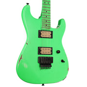Charvel Custom Shop San Dimas Music Zoo Exclusive Painted Neck Neon Green