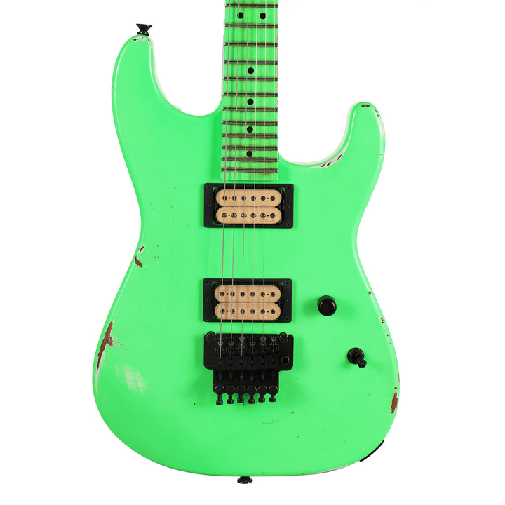 Charvel Custom Shop San Dimas Music Zoo Exclusive Painted Neck Neon Green