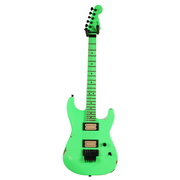 Charvel Custom Shop San Dimas Music Zoo Exclusive Painted Neck Neon Green