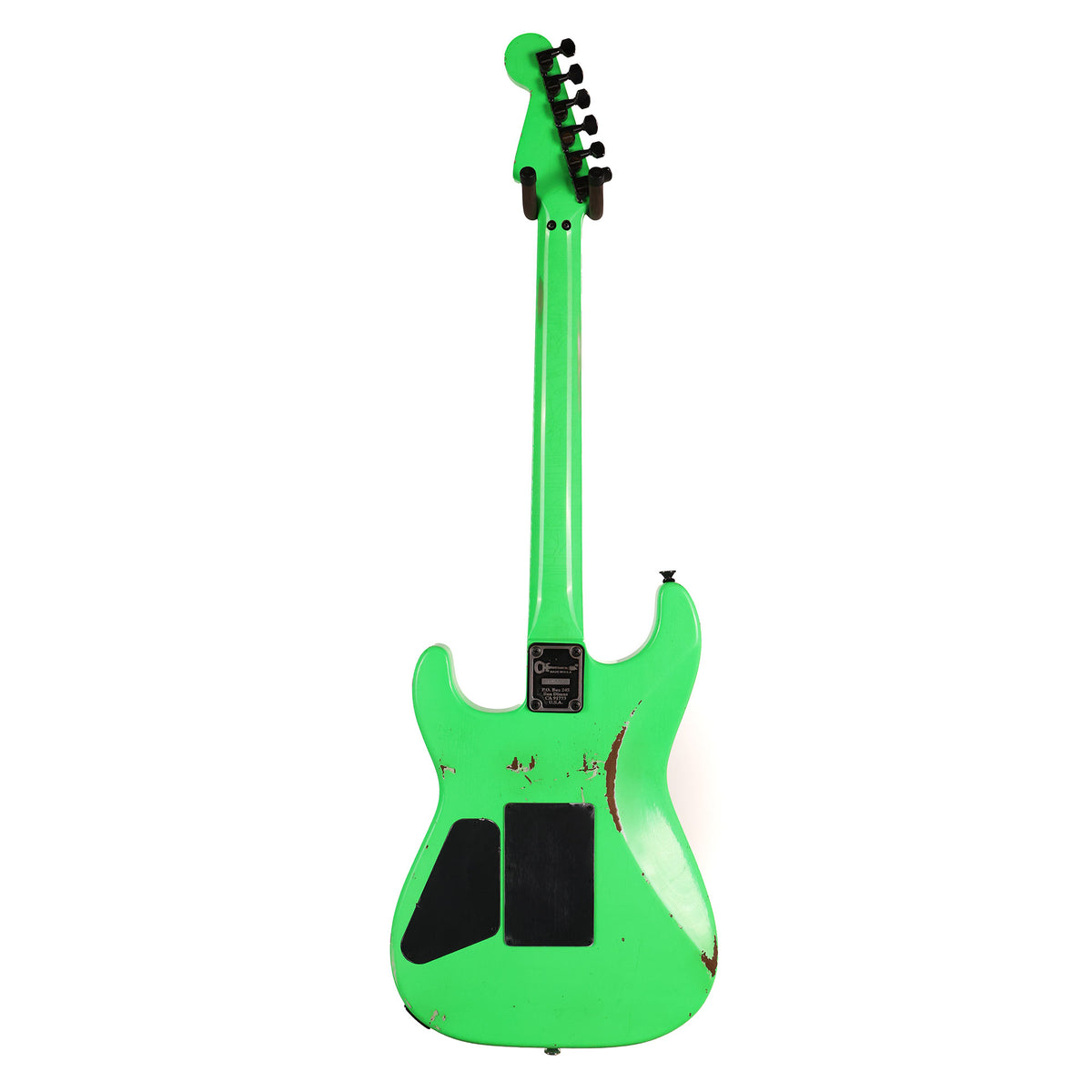 Charvel Custom Shop San Dimas Music Zoo Exclusive Painted Neck Neon Green — 4