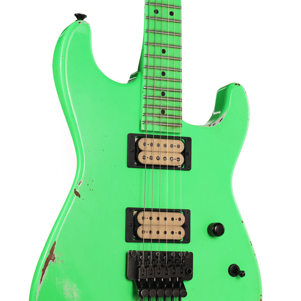 Charvel Custom Shop San Dimas Music Zoo Exclusive Painted Neck Neon Green — 5