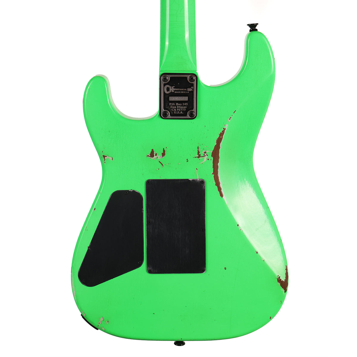 Charvel Custom Shop San Dimas Music Zoo Exclusive Painted Neck Neon Green — 6