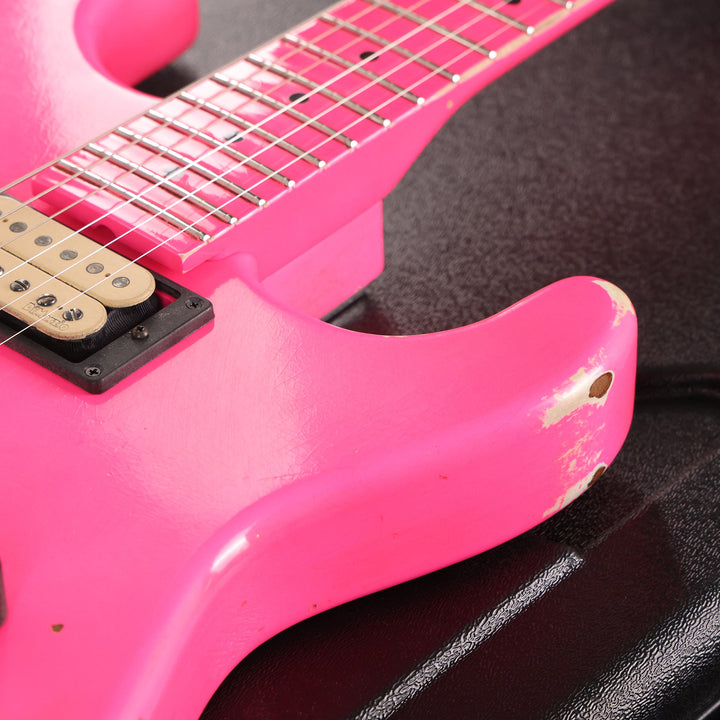 Charvel Custom Shop San Dimas Music Zoo Exclusive Painted Neck Neon Pink