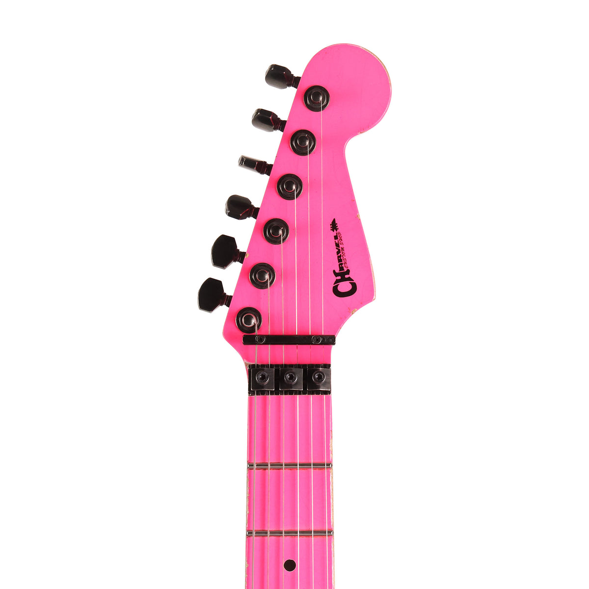 Charvel Custom Shop San Dimas Music Zoo Exclusive Painted Neck Neon Pink — 14