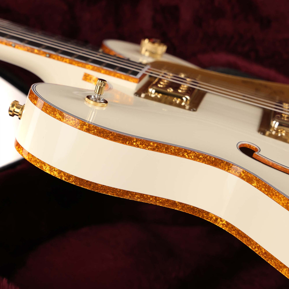 Gretsch Falcon Center Block LTD Double-Cut with String-Thru Bigsby Vintage White 2025 — 6