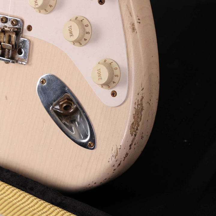 Fender Custom Shop Eric Clapton Stratocaster Masterbuilt Todd Krause Journeyman Relic Aged White Blonde