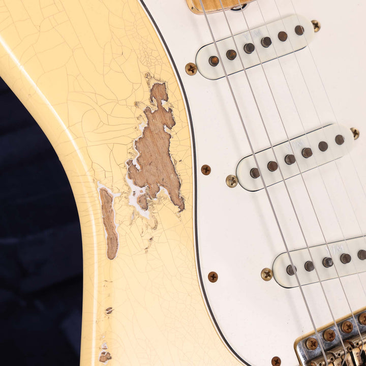 Fender Custom Shop Yngwie Malmsteen Signature Stratocaster Neo Relic Vintage White Music Zoo Exclusive