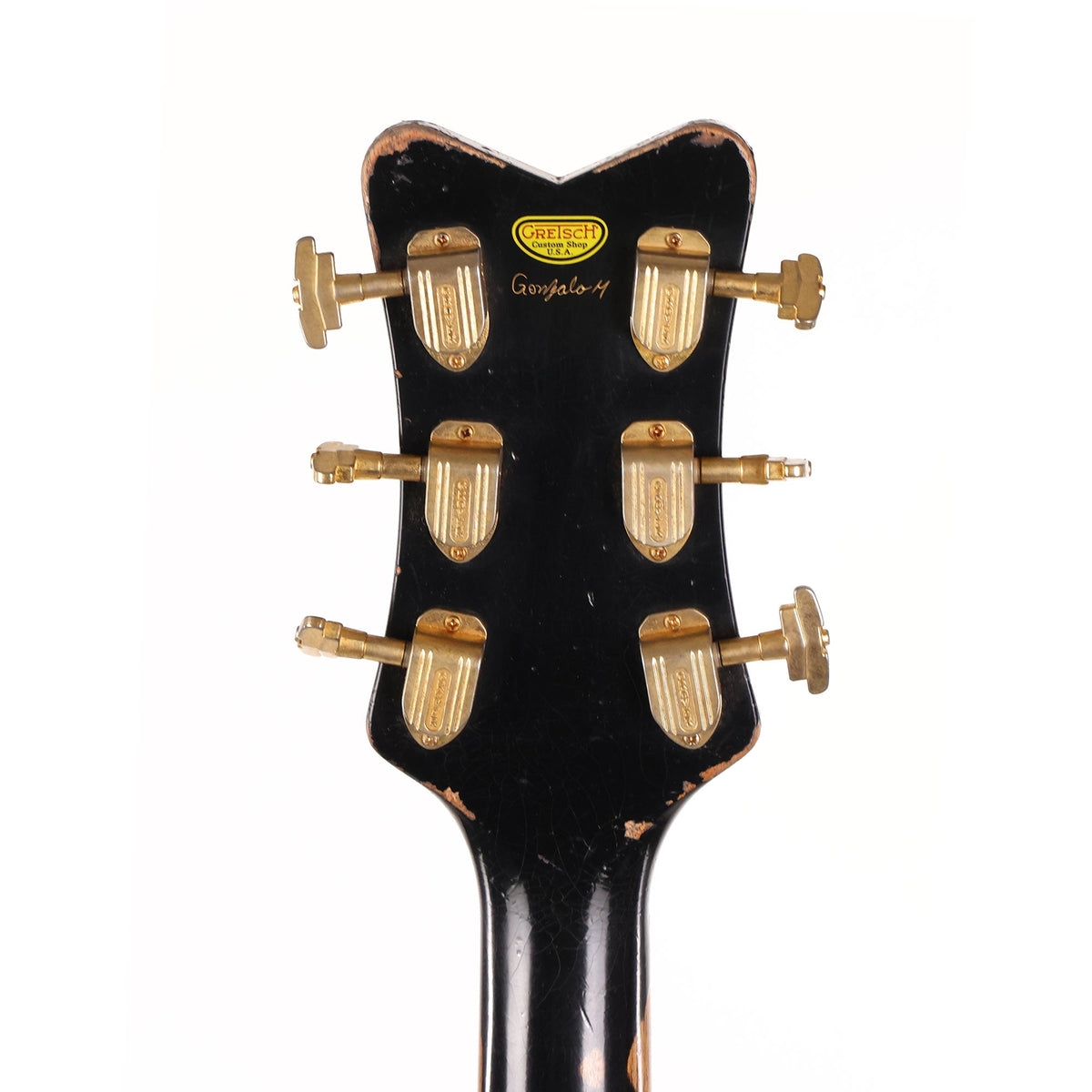 Gretsch Custom Shop G6134-59 Penguin Black Paisley Heavy Relic Masterbuilt Gonzalo Madrigal — 7