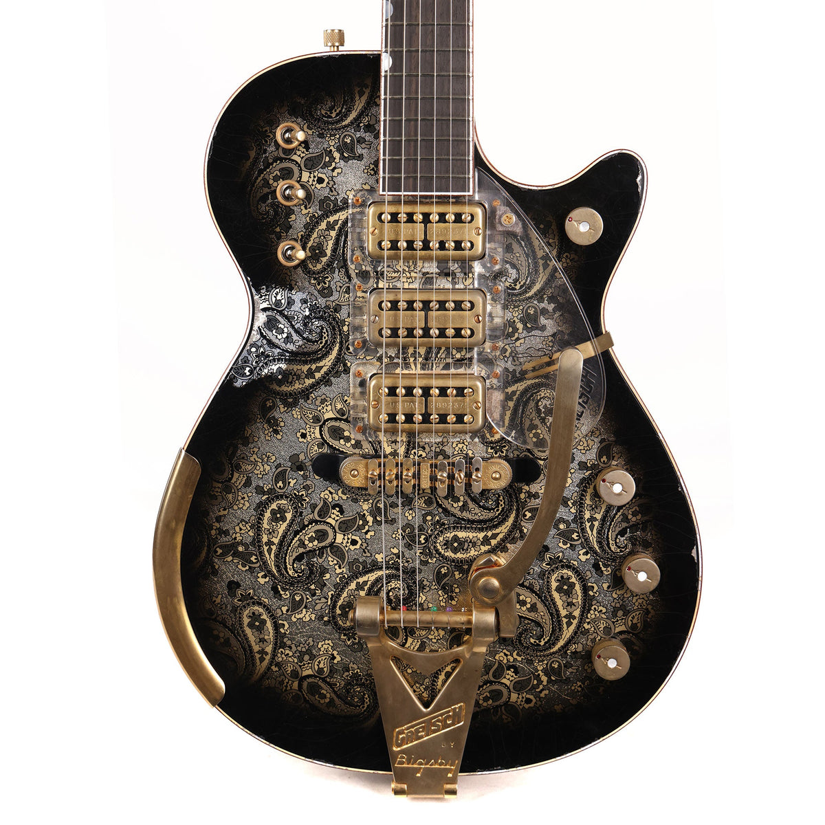 Gretsch Custom Shop G6134-59 Penguin Black Paisley Heavy Relic Masterbuilt Gonzalo Madrigal — 1