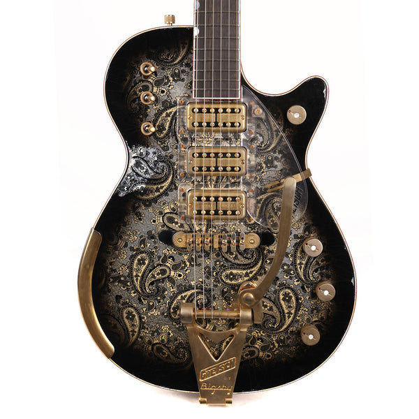Gretsch Custom Shop G6134-59 Penguin Black Paisley Heavy Relic Masterbuilt Gonzalo Madrigal