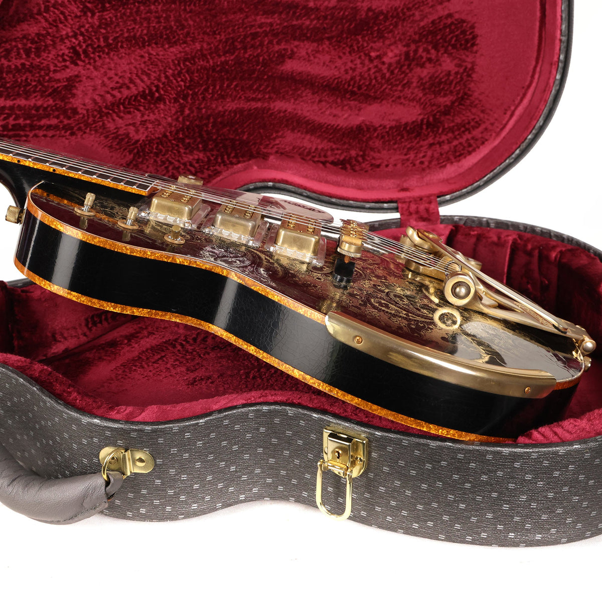 Gretsch Custom Shop G6134-59 Penguin Black Paisley Heavy Relic Masterbuilt Gonzalo Madrigal — 8