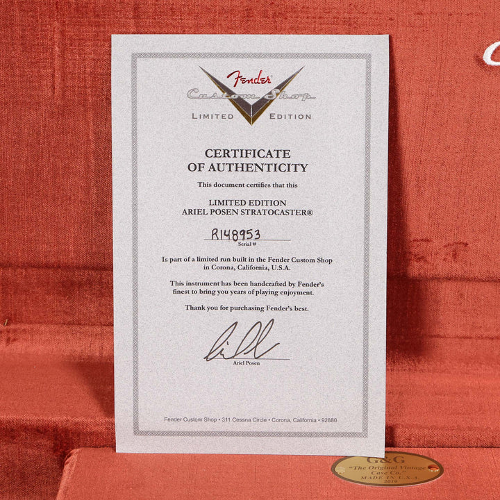 Fender Custom Shop Ariel Posen Stratocaster Limited Edition Faded Lake Placid Blue