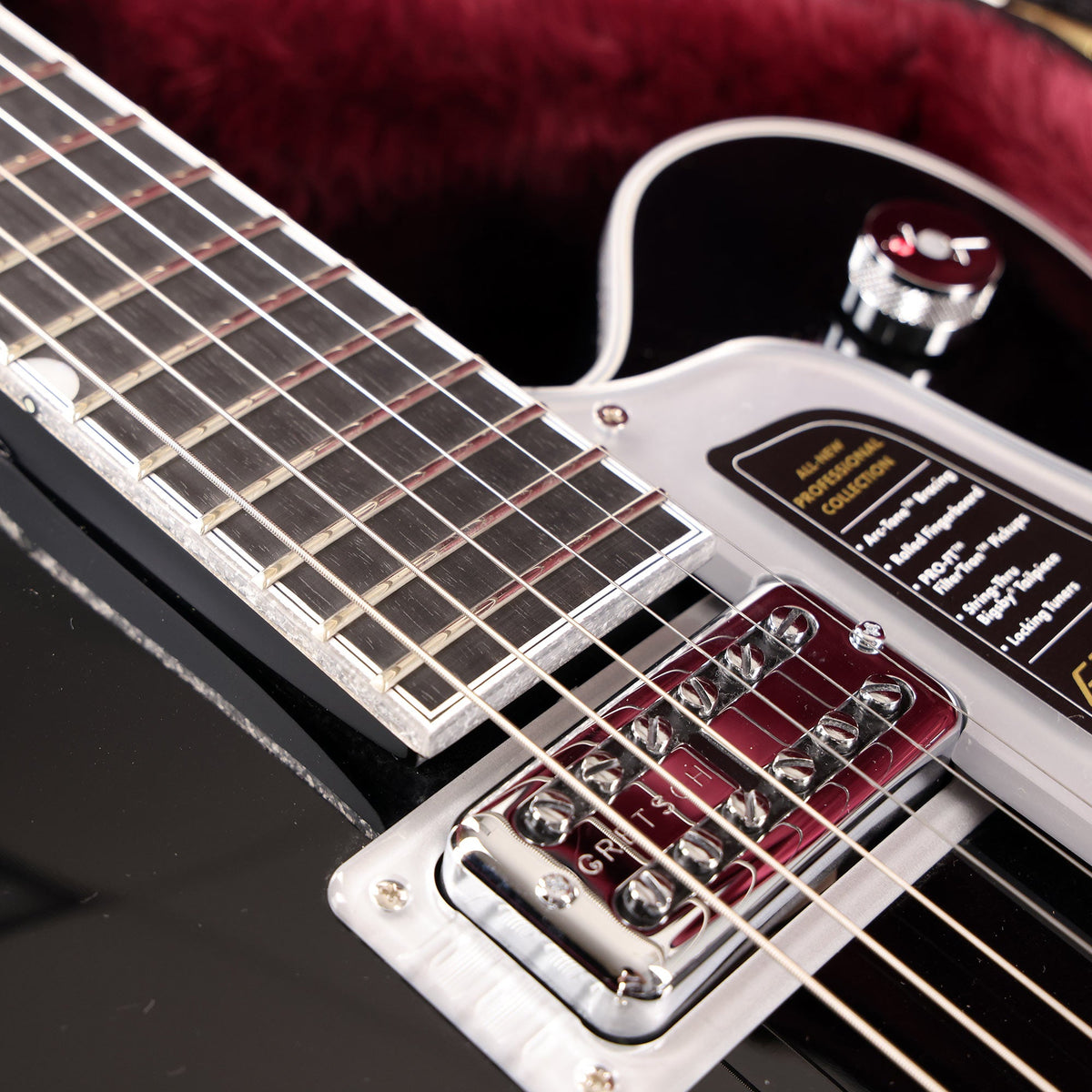 Gretsch Falcon Hollowbody with String-Thru Bigsby Black 2025 — 6