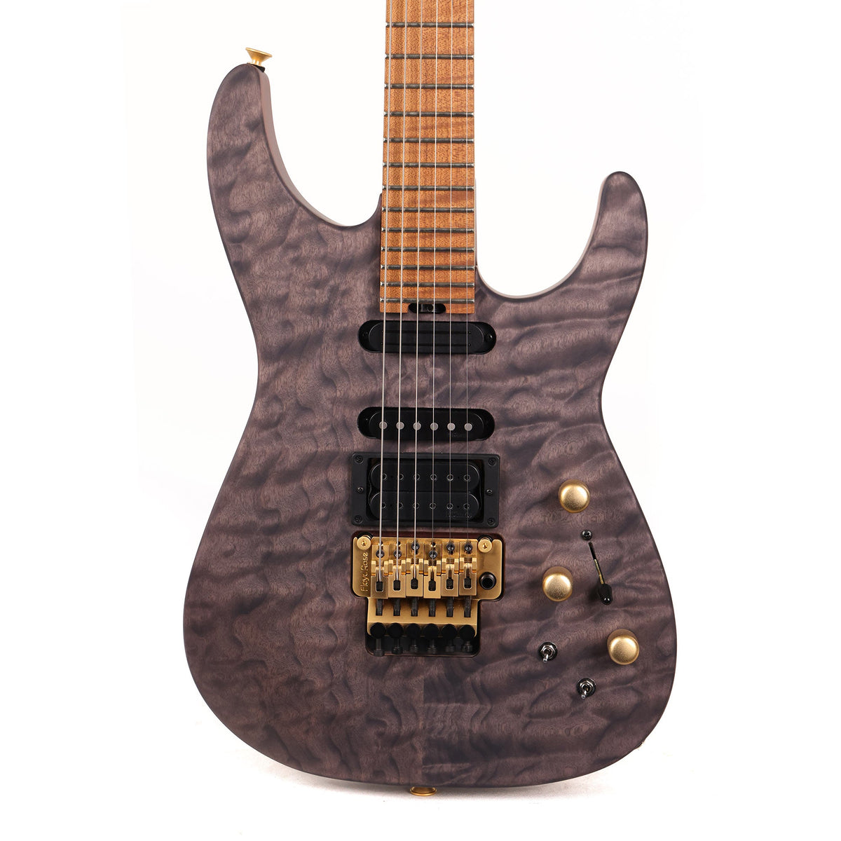 Jackson USA Signature Phil Collen PC1 Dinky Satin Trans Black — 1