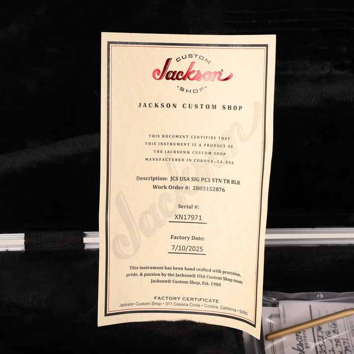 Jackson USA Signature Phil Collen PC1 Dinky Satin Trans Black