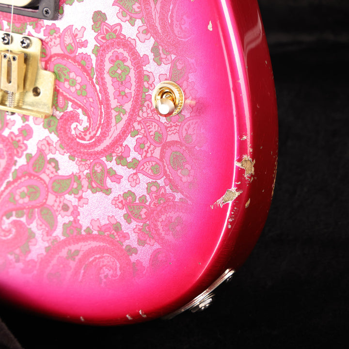 Charvel Custom Shop San Dimas Nitro Aged Relic Pink Paisley