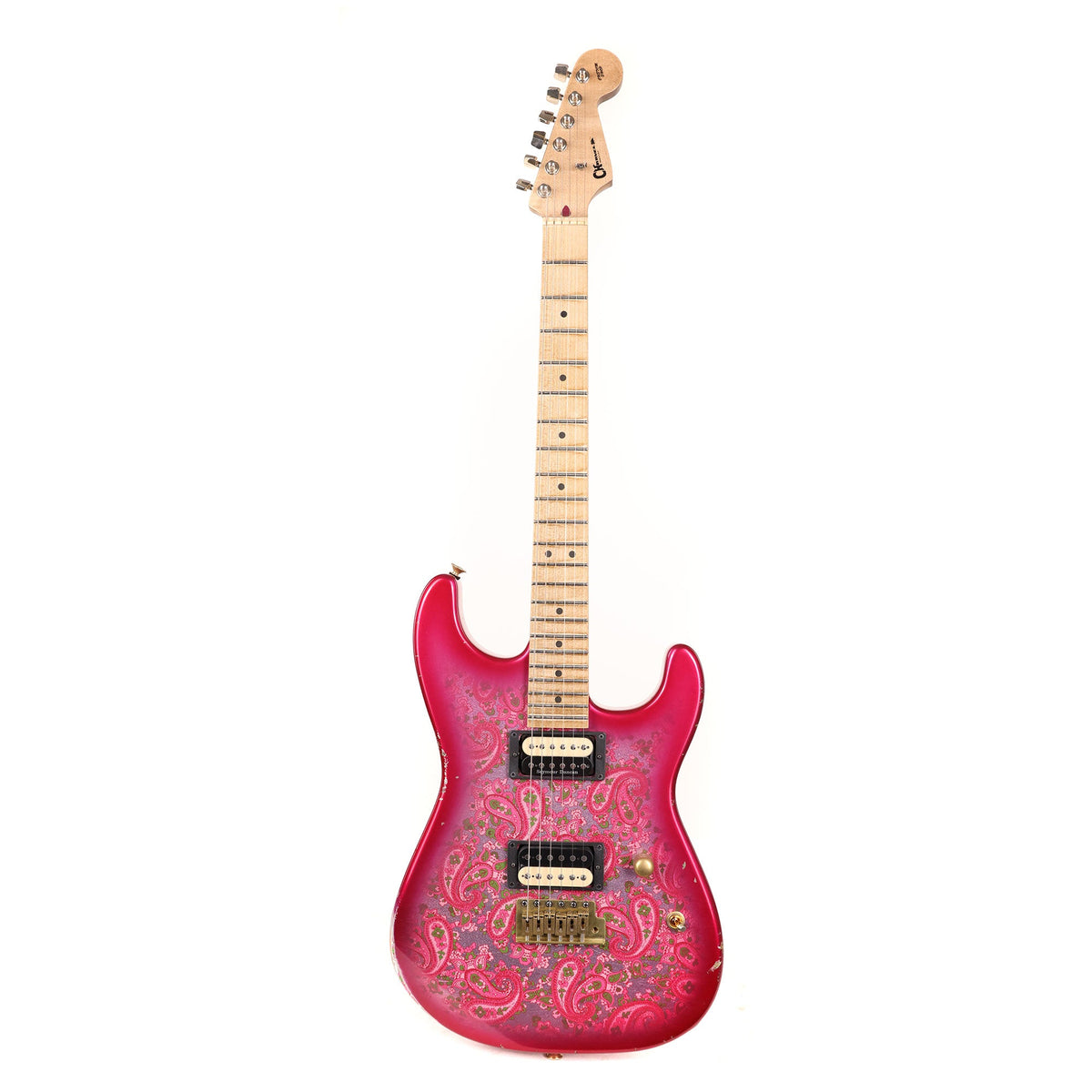 Charvel Custom Shop San Dimas Nitro Aged Relic Pink Paisley — 2