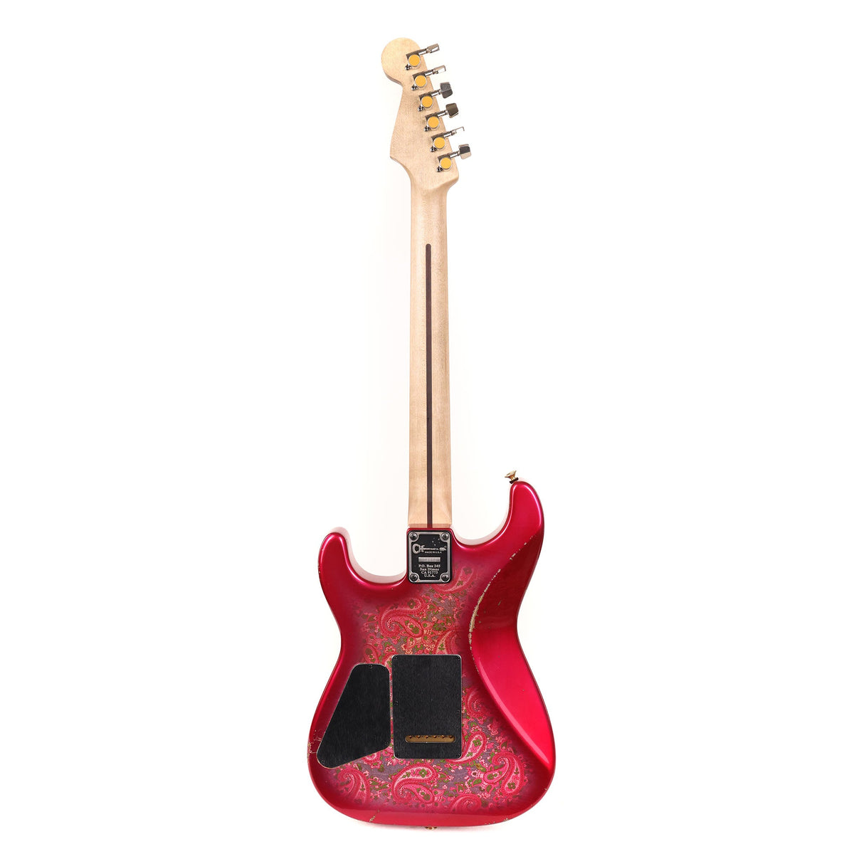 Charvel Custom Shop San Dimas Nitro Aged Relic Pink Paisley — 3