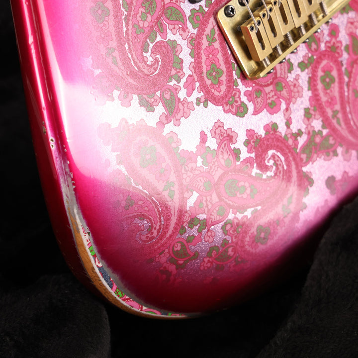 Charvel Custom Shop San Dimas Nitro Aged Relic Pink Paisley