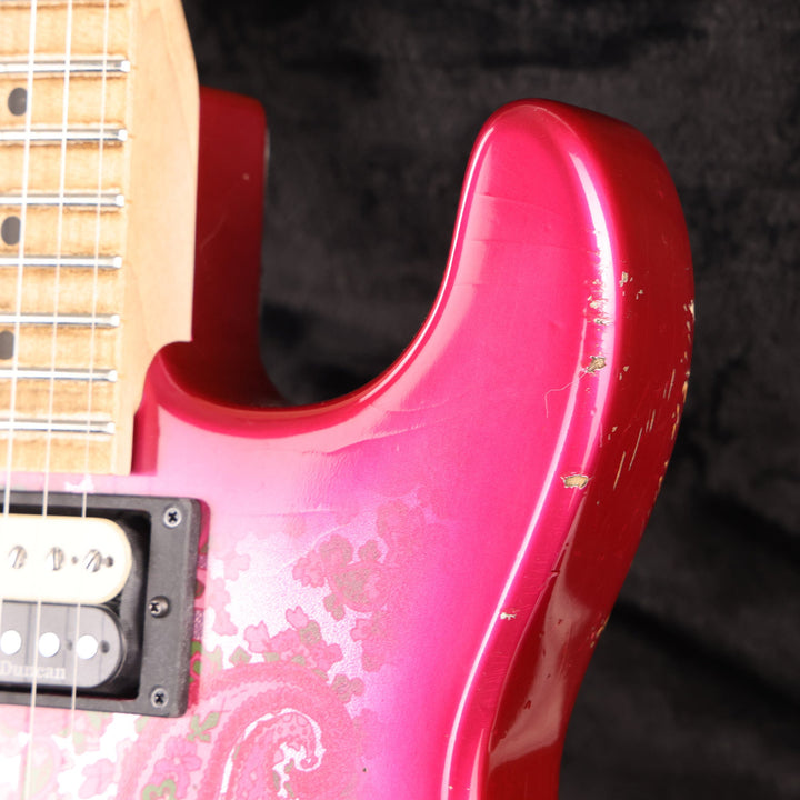 Charvel Custom Shop San Dimas Nitro Aged Relic Pink Paisley