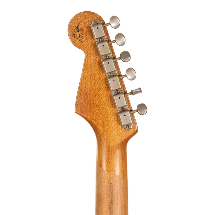 Fender Custom Shop '55 Roasted Ash Stratocaster Ice Blue Metallic over Hot Rod Red Masterbuilt Greg Fessler