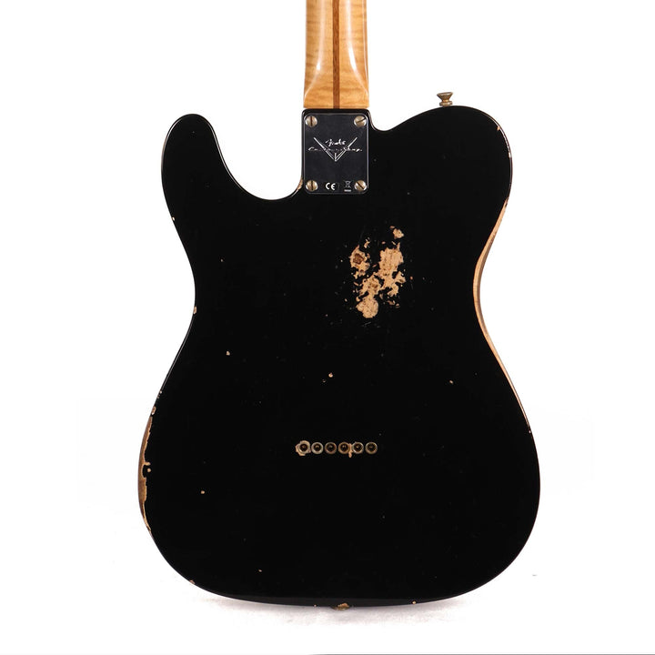 Fender Custom Shop Double Esquire Special Relic Aged Silver Sparkle and Black