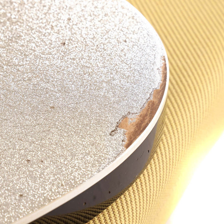 Fender Custom Shop Double Esquire Special Relic Aged Silver Sparkle and Black