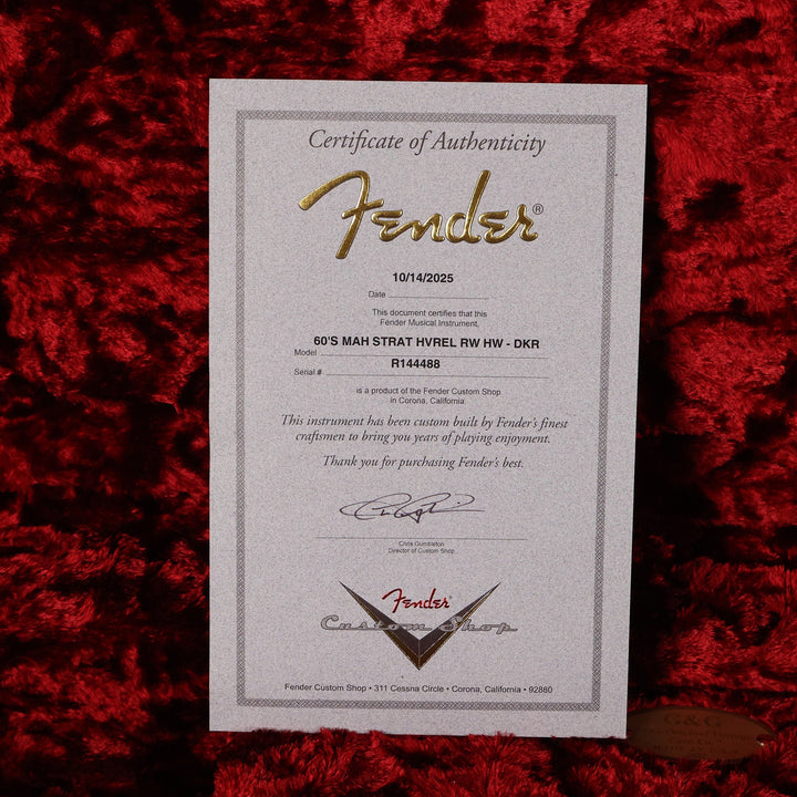 Fender Custom Shop '60s Mahogany Stratocaster Heavy Relic Dakota Red