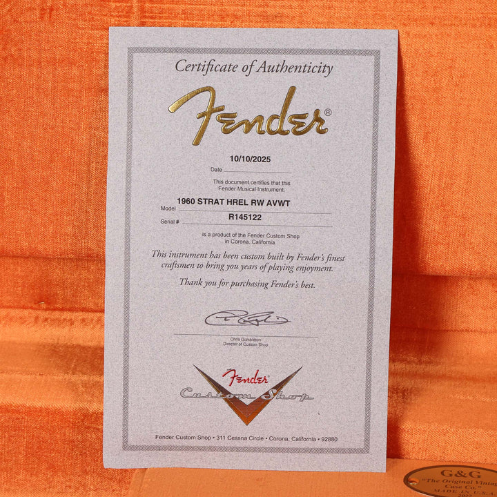 Fender Custom Shop NoNeck Stratocaster Relic Aged Vintage White