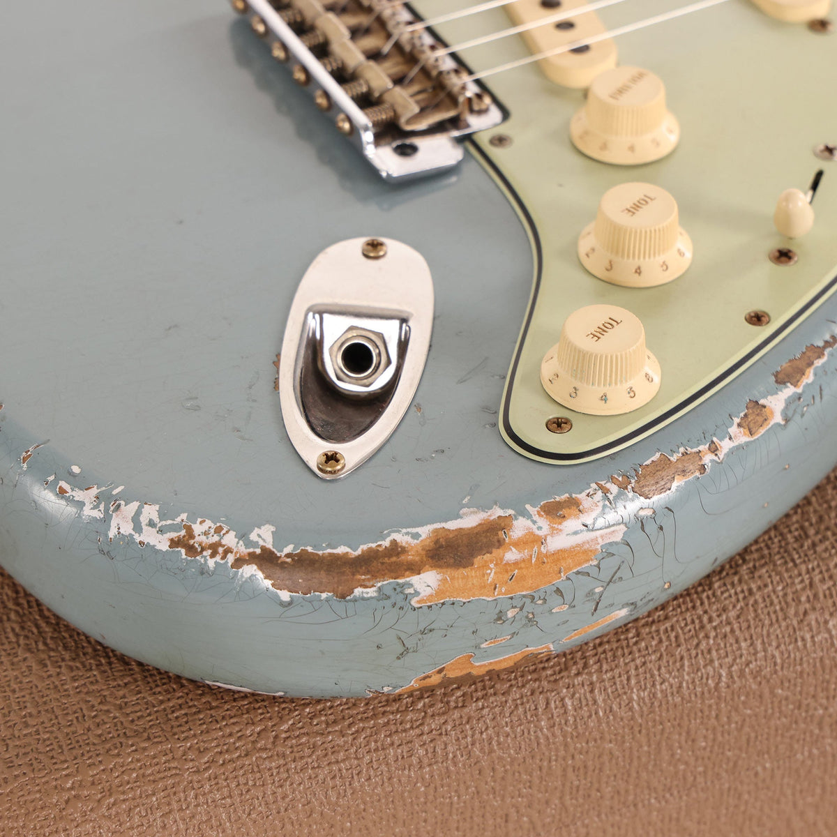 Fender Custom Shop NoNeck Stratocaster Heavy Relic Sonic Gray Music Zoo Exclusive — 11