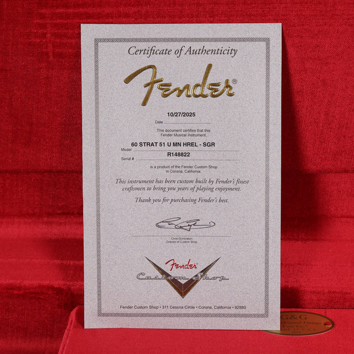 Fender Custom Shop NoNeck Stratocaster Heavy Relic Sonic Gray Music Zoo Exclusive