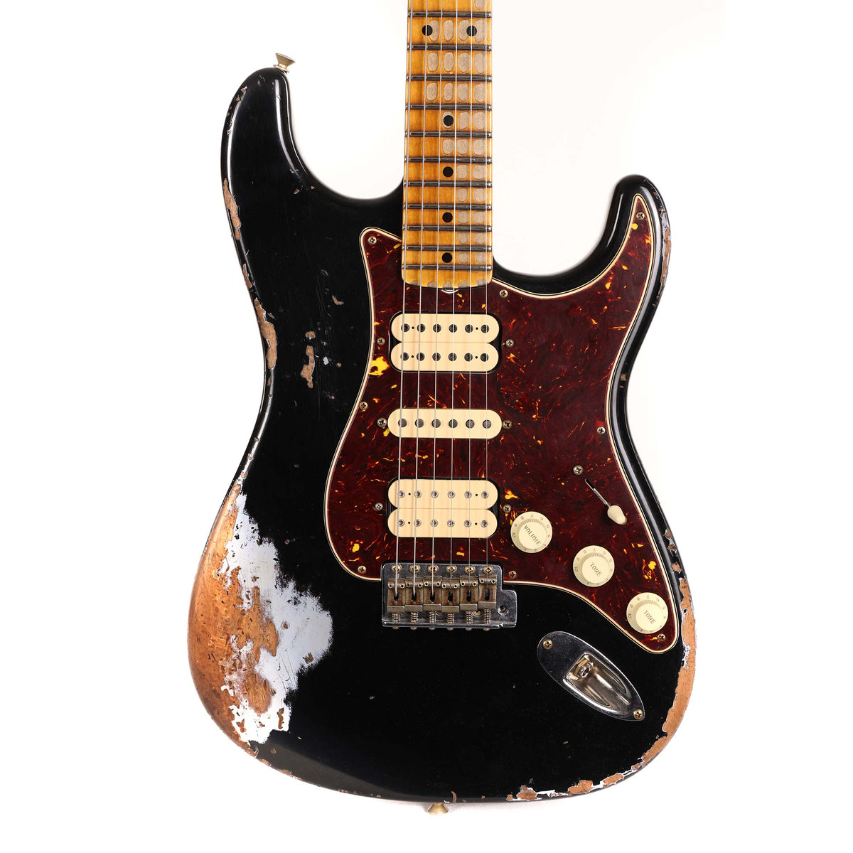 Fender Custom Shop HSH '57 Stratocaster Heavy Relic Black — 1