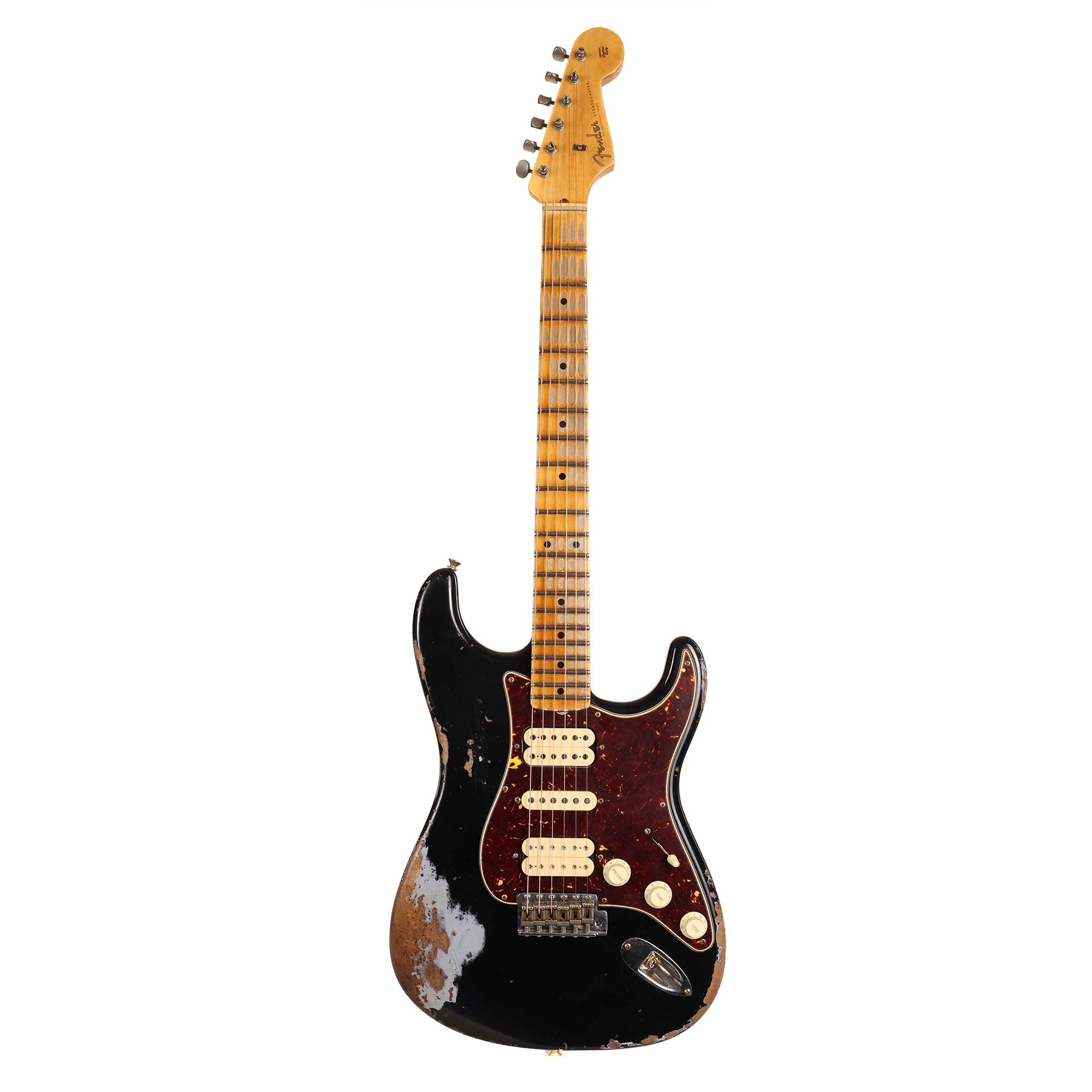 Fender Custom Shop HSH '57 Stratocaster Heavy Relic Black | The