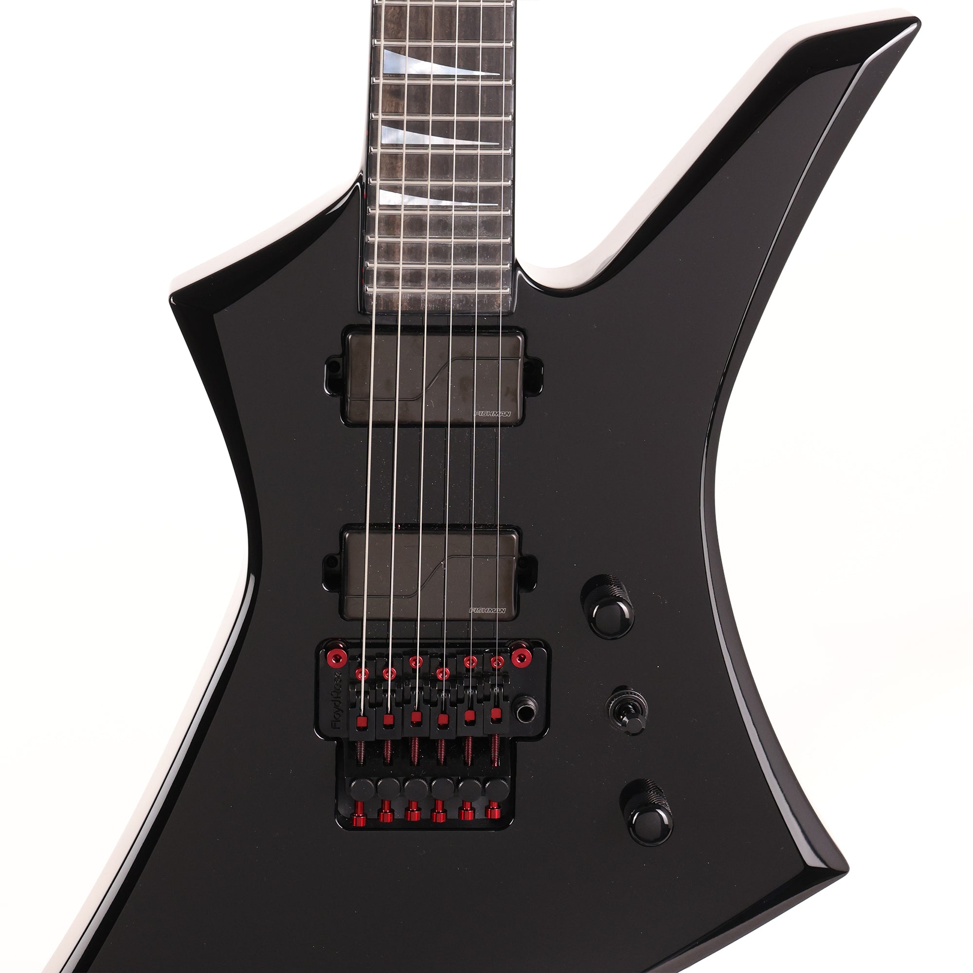 Jackson Custom Shop Kelly KE2 Black and Red | The Music Zoo