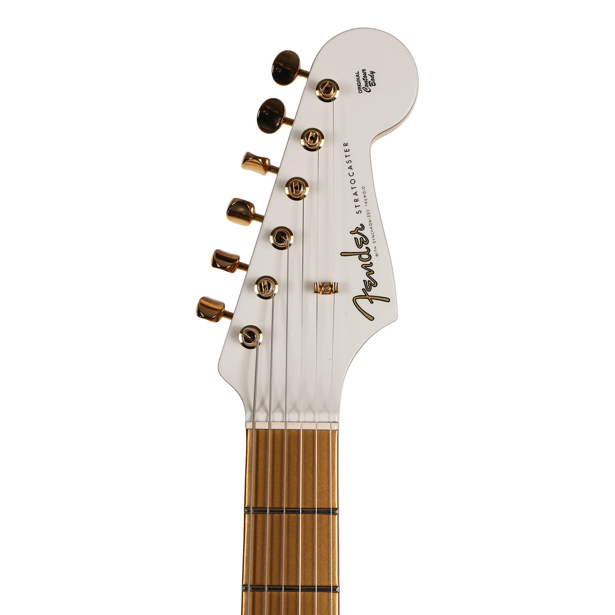 Fender Custom Shop 1959 Stratocaster Olympic White and HLE Gold — 9