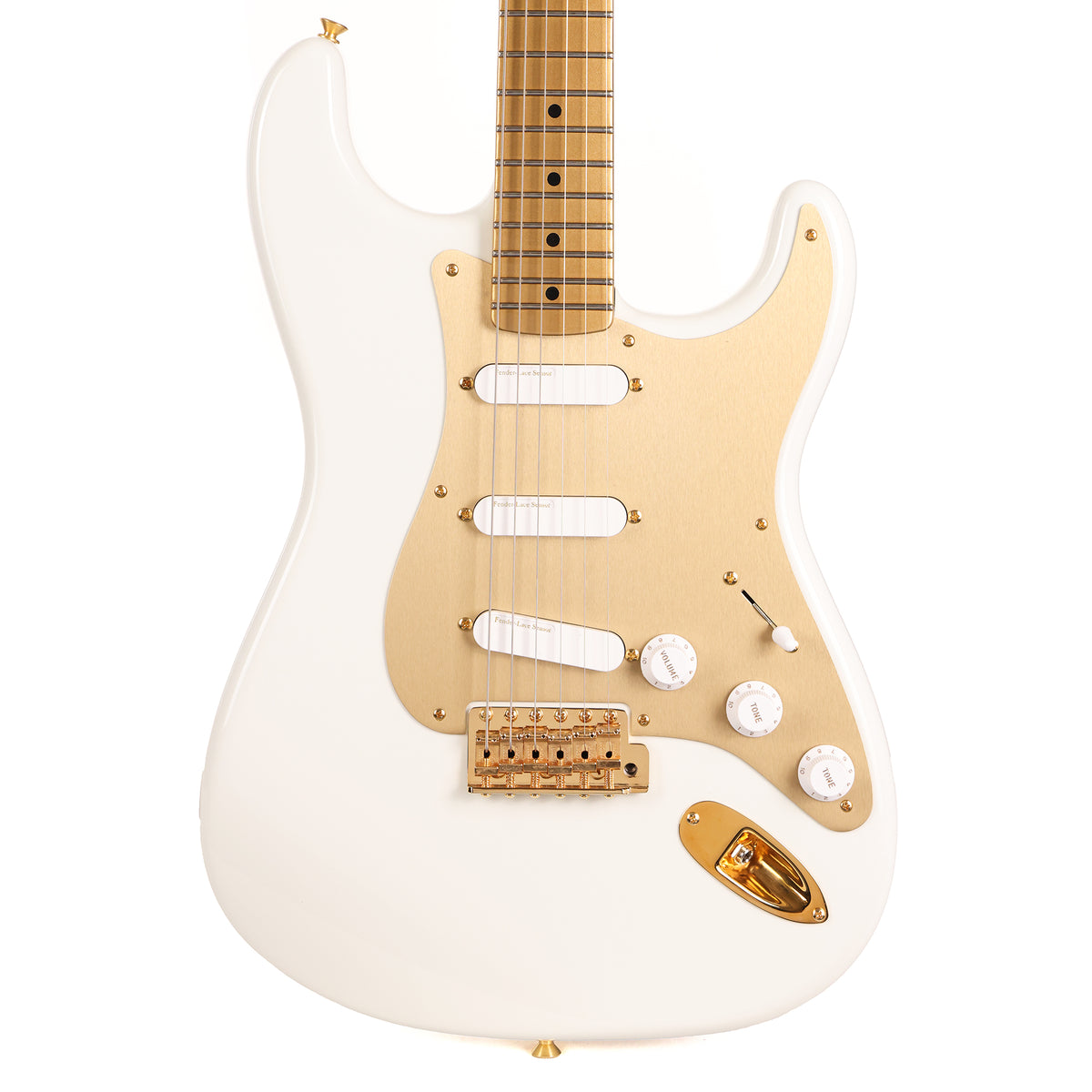 Fender Custom Shop 1959 Stratocaster Olympic White and HLE Gold — 2