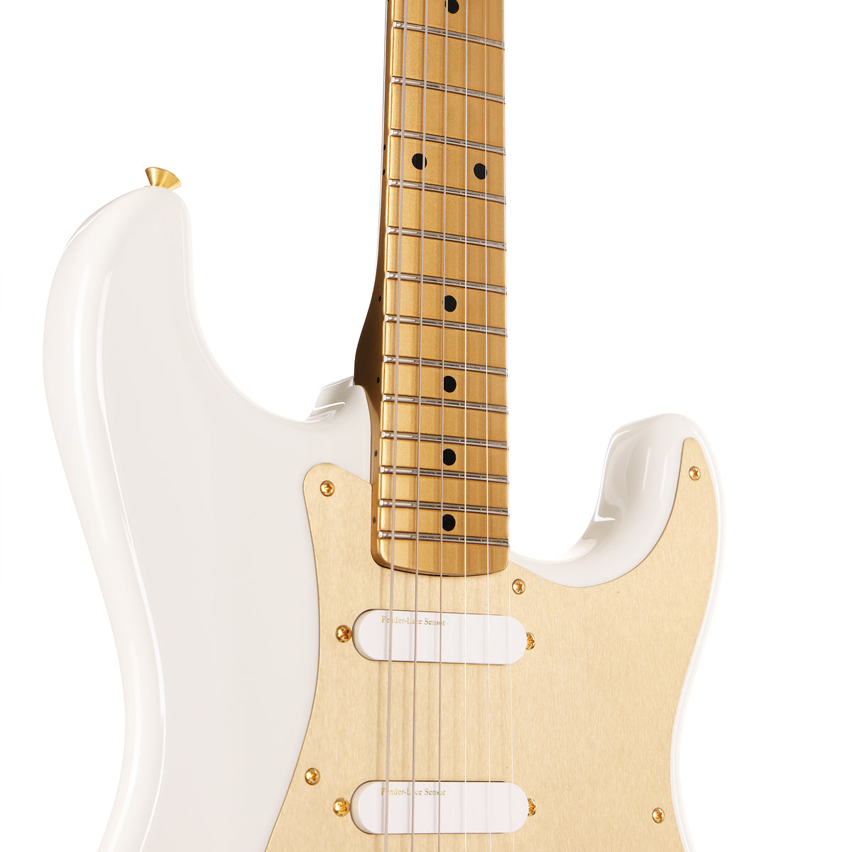 Fender Custom Shop 1959 Stratocaster Olympic White and HLE Gold — 5