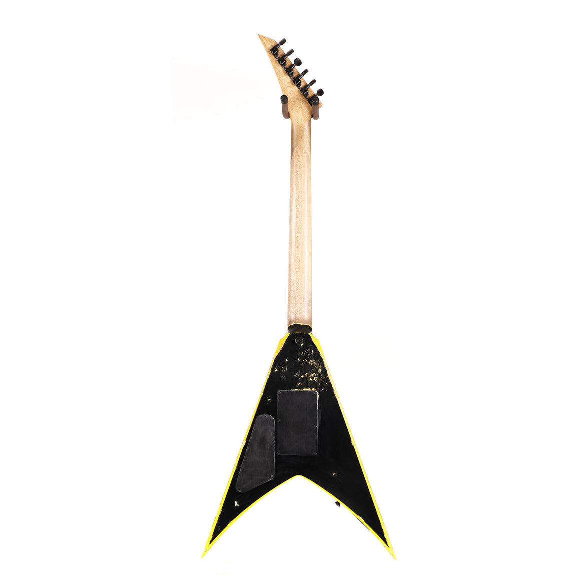 Jackson Custom Shop King V Nitro Relic Black w/ Graffiti Yellow