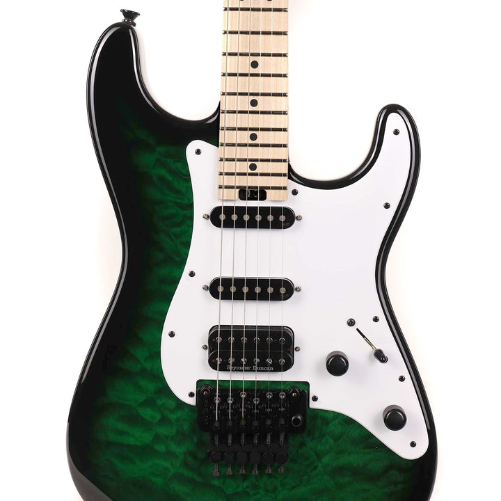 Jackson USA Signature Adrian Smith San Dimas SDQM Transparent Green Burst