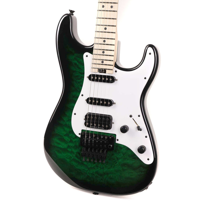 Jackson USA Signature Adrian Smith San Dimas SDQM Transparent Green Burst