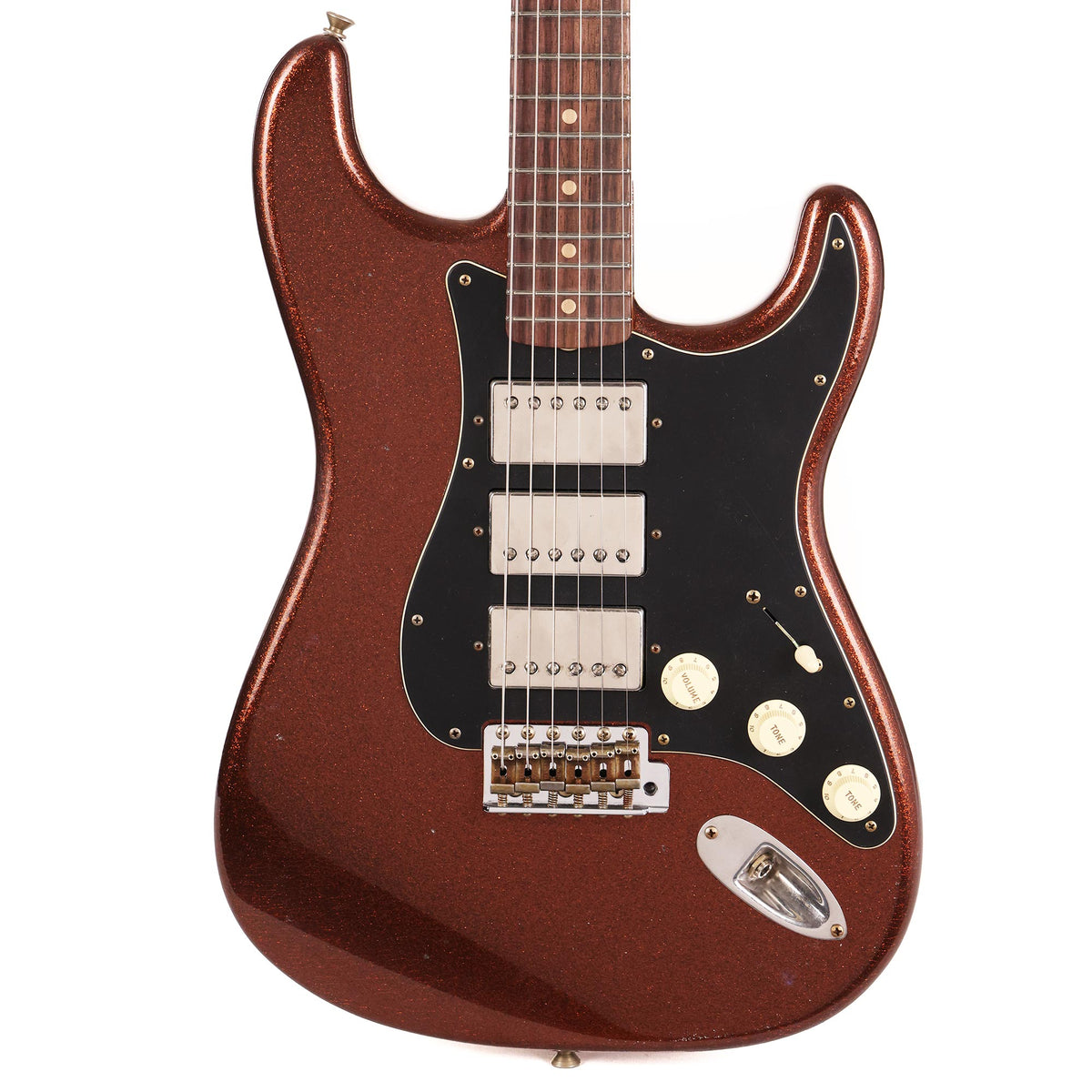 Fender Custom Shop Triple Humbucker Stratocaster Journeyman Relic Root Beer Sparkle — 2