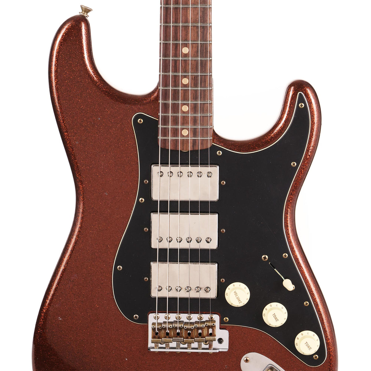 Fender Custom Shop Triple Humbucker Stratocaster Journeyman Relic Root Beer Sparkle — 5
