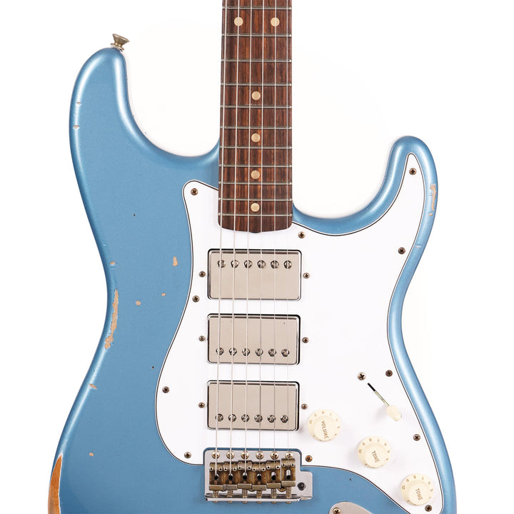 Fender Custom Shop Triple Humbucker Stratocaster Journeyman Relic Blue Agave