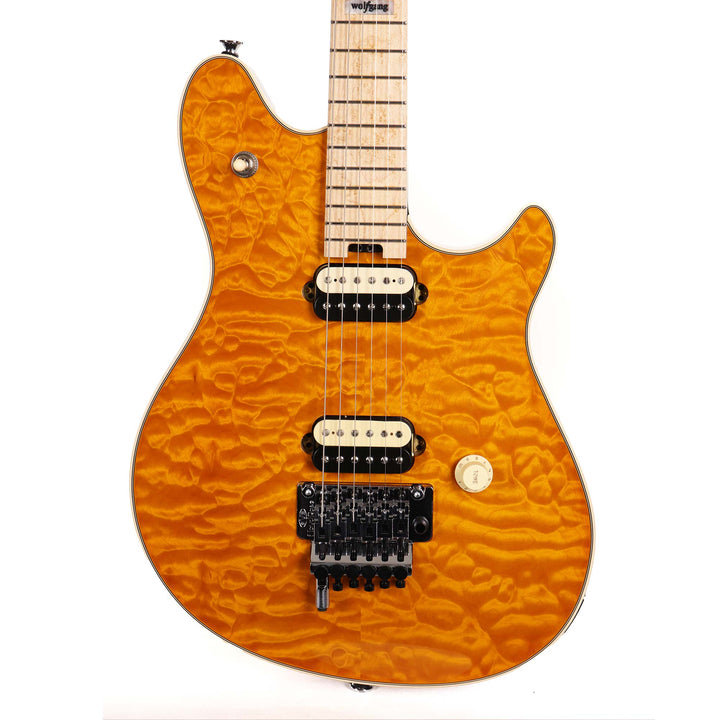 EVH Custom Shop Wolfgang Quilt Top Trans Amber