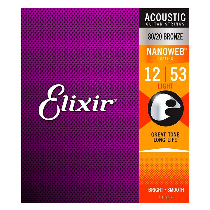 Elixir Nanoweb Acoustic Strings Light 12-53